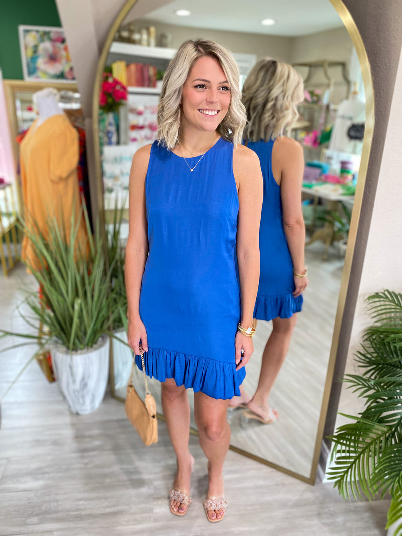 Sleeveless Bubble Hem Dress