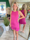 Sleeveless Bubble Hem Dress