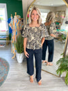 Wide Leg Button Up Jeans
